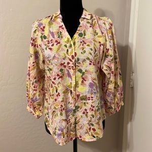 Lauren Conrad floral blouse